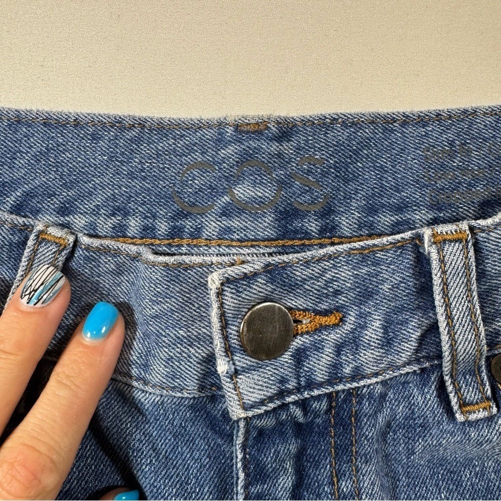 COS Slim Fit Low Rise Cropped Jeans‎ Women's Size 26 Blue Cotton Denim - Picture 4 of 11